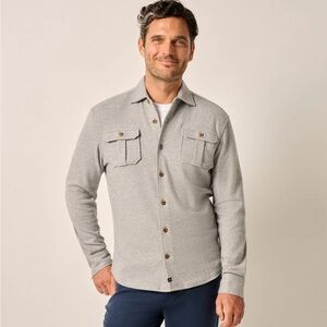 Johnnie-O Brayden Stretch Flannel Lodge Shirt - Size M